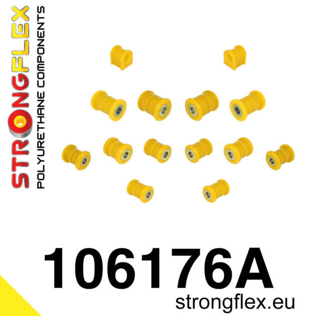 Strongflex 106176A: Rear suspension bush kit SPORT