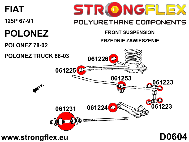 Strongflex 061226B: Front upper arm - rear bush - Image 2
