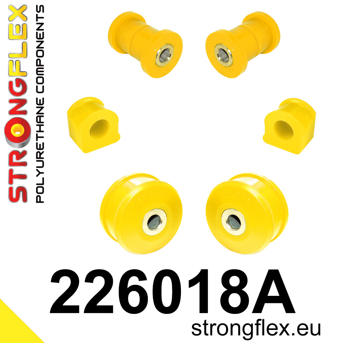 Strongflex 226018A: Front suspension bush kit SPORT