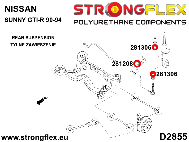 Strongflex 281306B: Anti roll bar link bush - Imagen 5