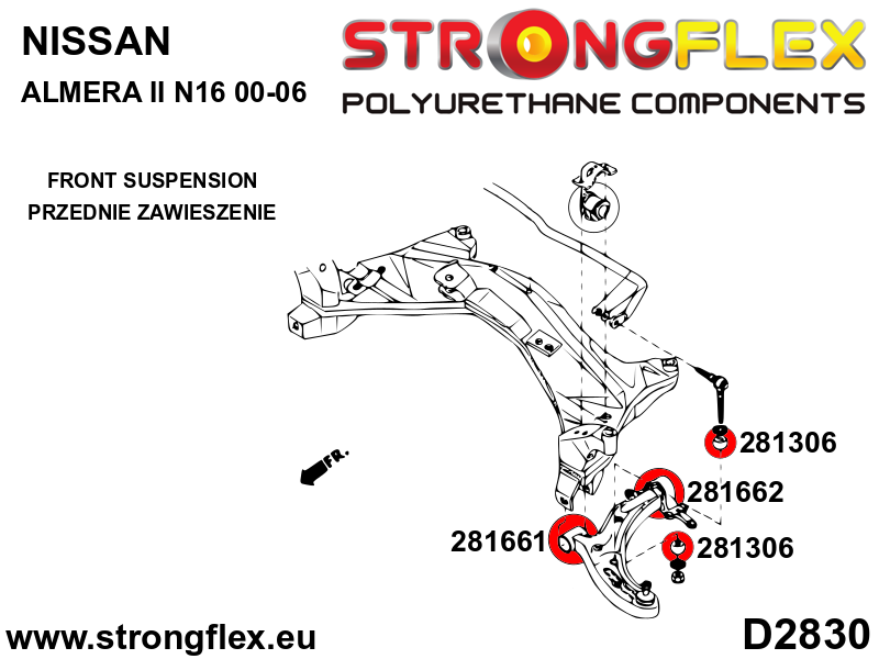 Strongflex 281306A: Anti roll bar link bush SPORT - Imagen 6