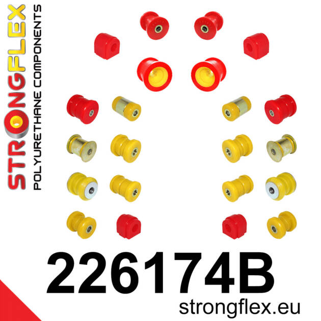 Strongflex 226174B: Front and rear suspension bush kit
