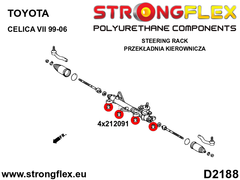 Strongflex 216181A: Full suspension bush kit SPORT - Image 4
