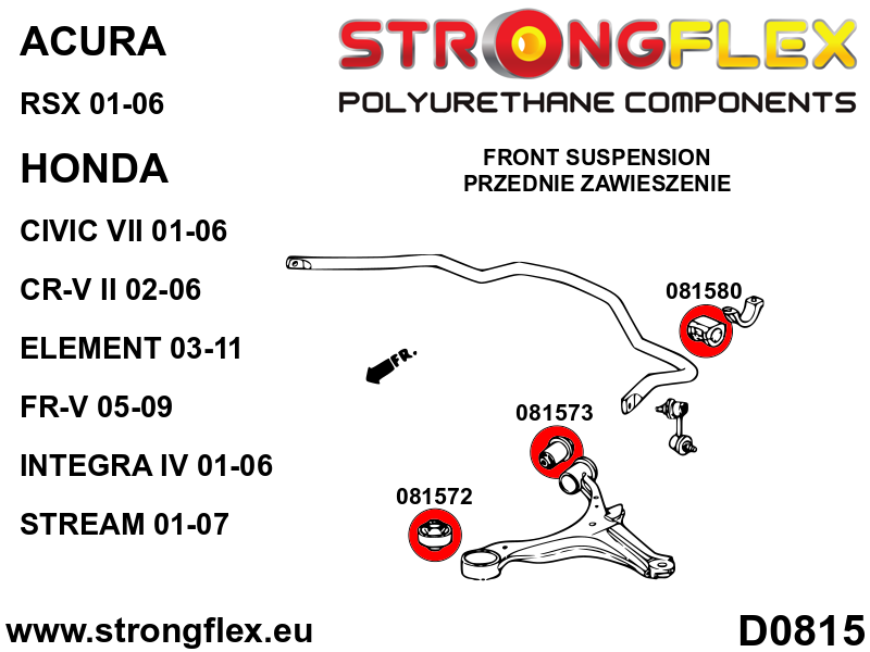 Strongflex 086195B: Full suspension bush kit - Image 2