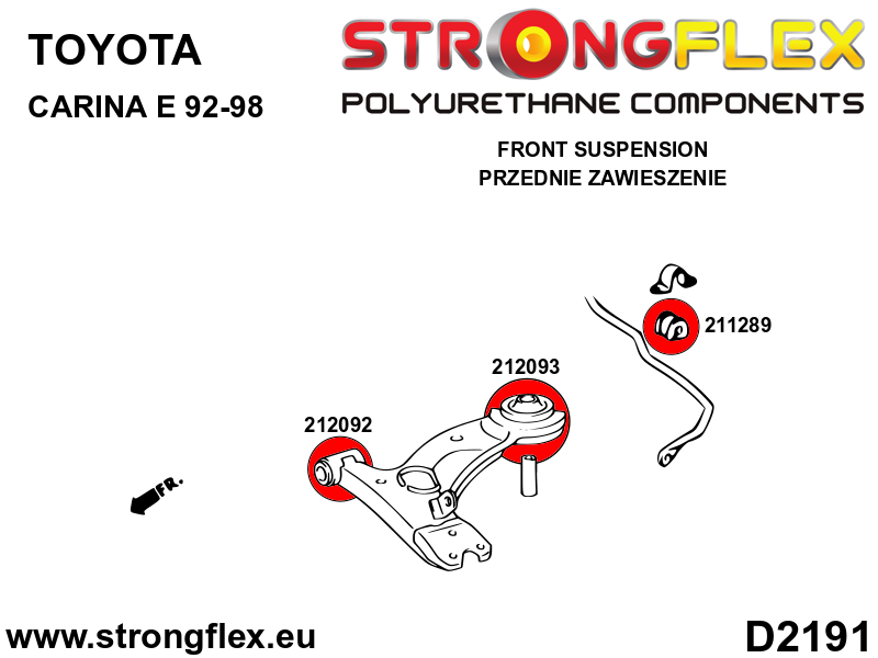 Strongflex 211289A: Front anti roll bush SPORT - Imagen 4
