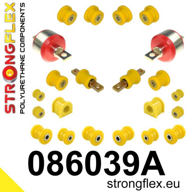 Strongflex 086039A: Rear suspension bush kit SPORT
