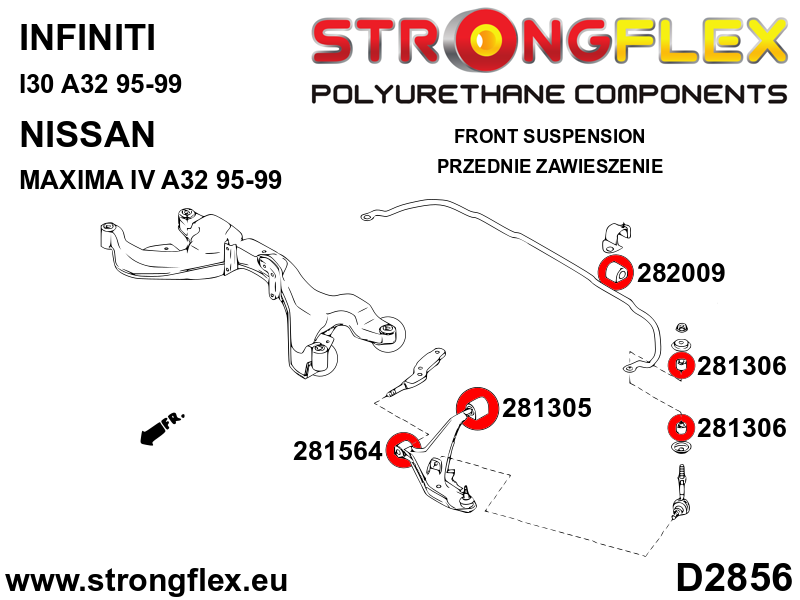 Strongflex 281306A: Anti roll bar link bush SPORT - Imagen 7
