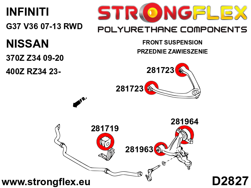 Strongflex 281719B: Front anti roll bar bush - Image 5