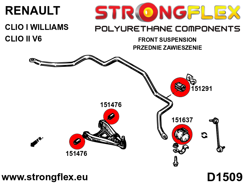 Strongflex 151476A: Front lower wishbone bush SPORT - Image 3