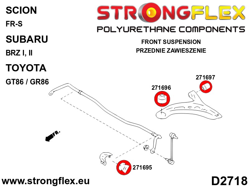 Strongflex 271696B: Casquillo del brazo inferior delantero delantero - Imagen 2