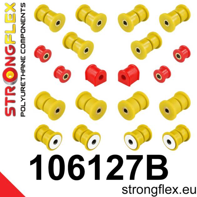 Strongflex 106127B: Rear suspension polyurethane bush kit