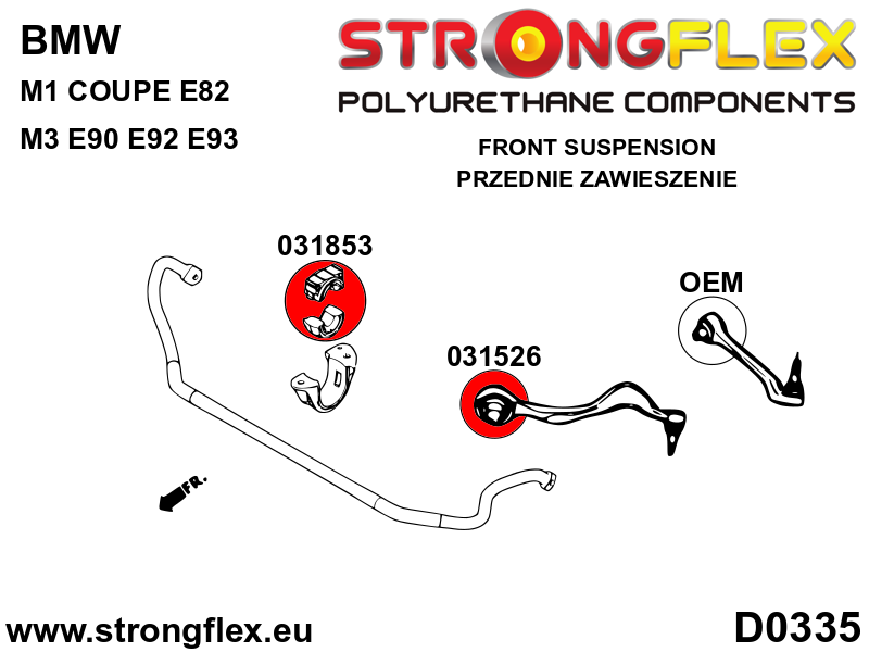 Strongflex 031526B: Front wishbone bush - Imagen 3