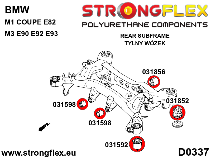 Strongflex 031592B: Rear subframe - front bush - Image 3