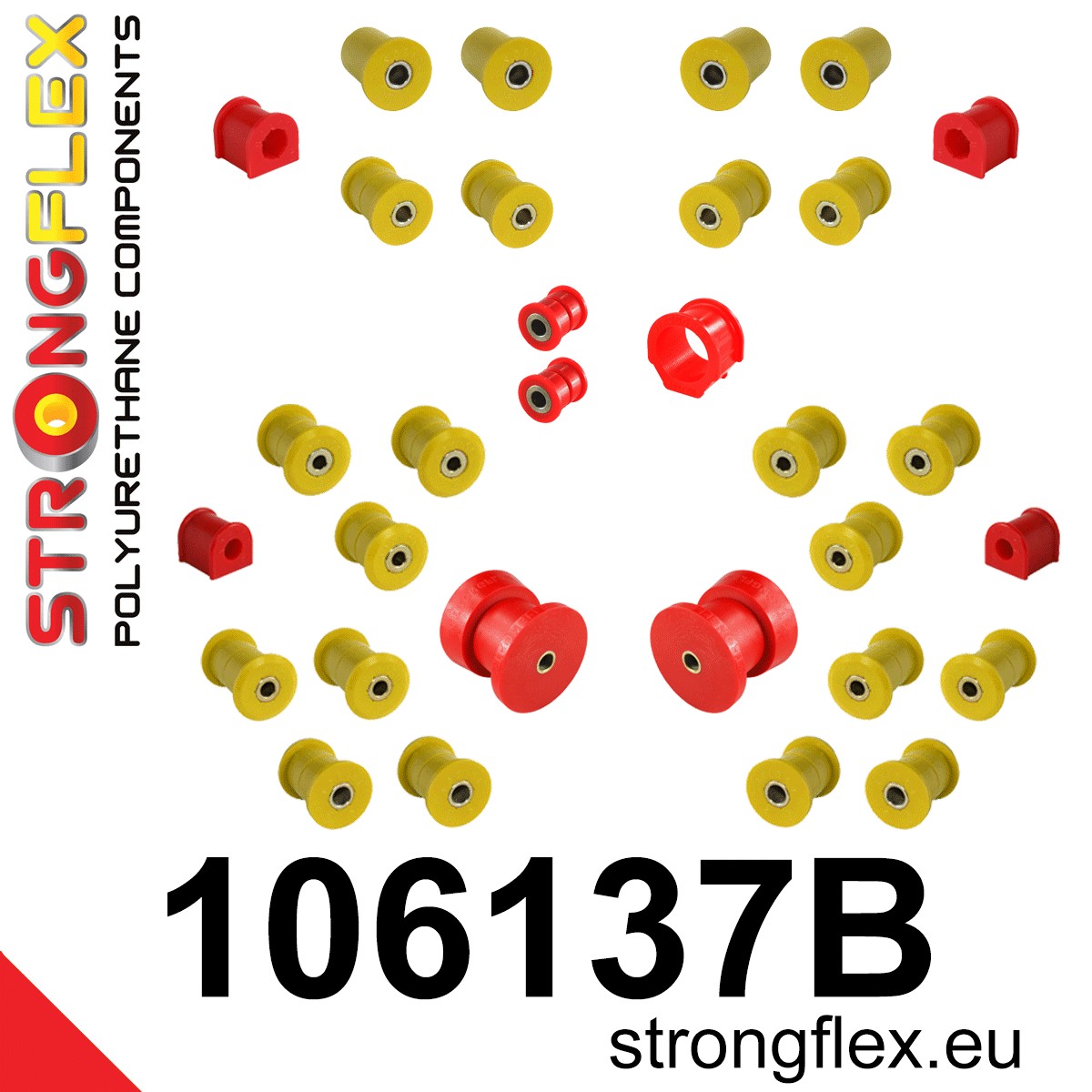 Strongflex 106137B: Full suspension polyurethane bush kit