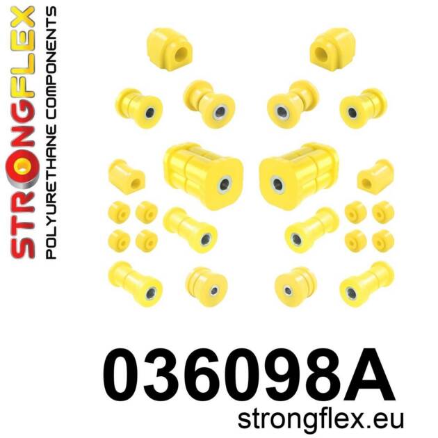 Strongflex 036098A: Kit completo de silentblocks de poliuretano SPORT para suspensión