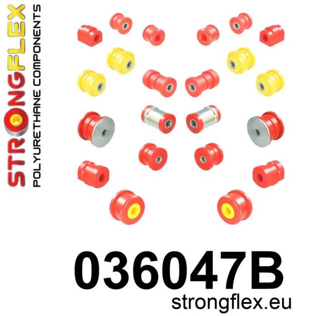 Strongflex 036047B: Kit de bujes de suspensión delanteros y traseros