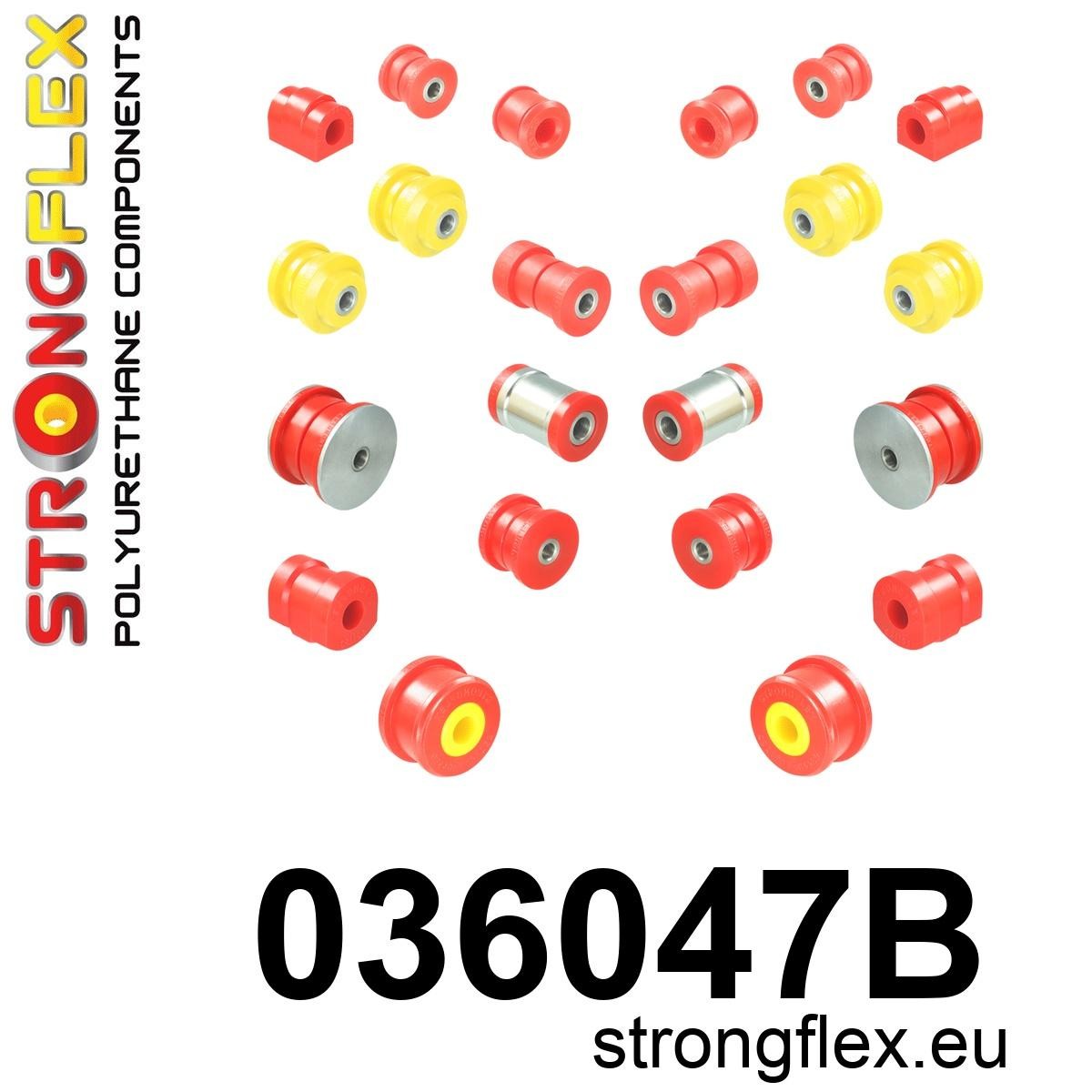 Strongflex 036047B: Front and rear suspension bush kit