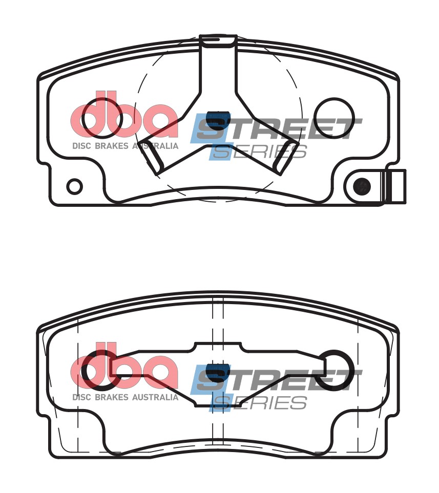 DBA Brake Disc Brake Pads Street Series Ceramic DB1125SS - Imagen 2