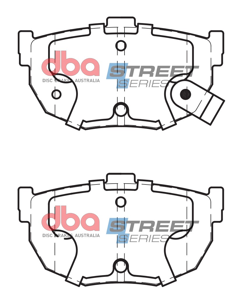 DBA Brake Disc Brake Pads Street Series Ceramic DB1166SS - Imagen 2