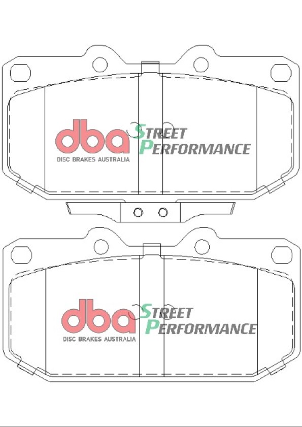 DBA Brake Kit Street Series T2 Slotted & Street Performance Brake Pads (2x DBA650S + DB1170SP) DBA650S-1170SP - Image 3