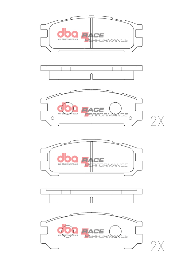 DBA Brake Pads Race Performance DB1186RP - Image 2