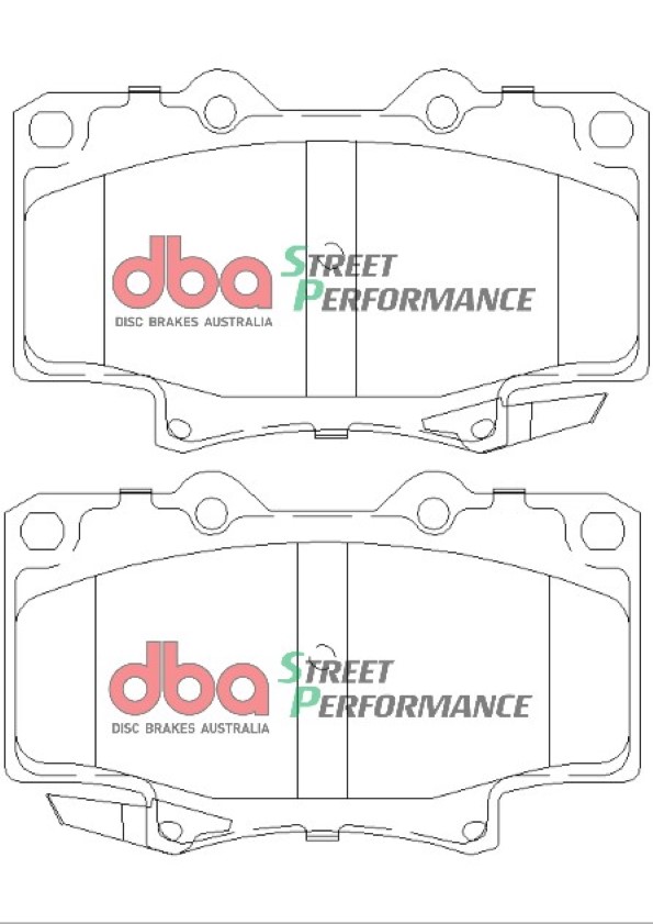 DBA Brake Kit Street Series X-GOLD & Street Performance Brake Pads (2x DBA784X + DB1199SP) DBA784X-1199SP - Image 2