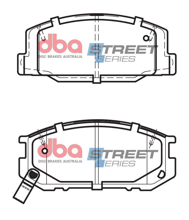 DBA Brake Disc Brake Pads Street Series Ceramic DB1208SS - Image 2