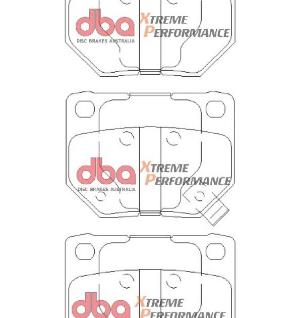 DBA Brake Kit 4000 Series Plain & Xtreme Performance Brake Pads (2x DBA4650 + DB1220XP) DBA4653-1220XP