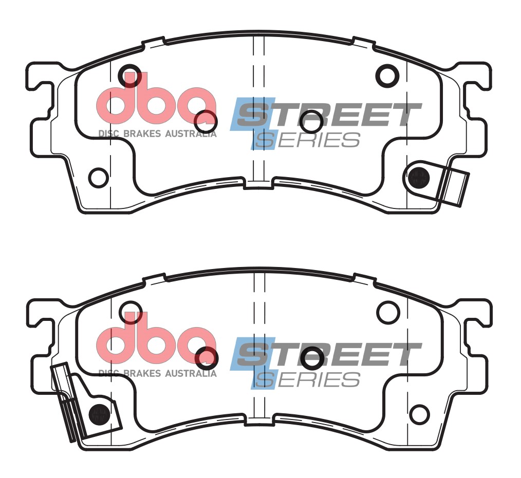DBA Brake Disc Brake Pads Street Series Ceramic DB1255SS - Imagen 2