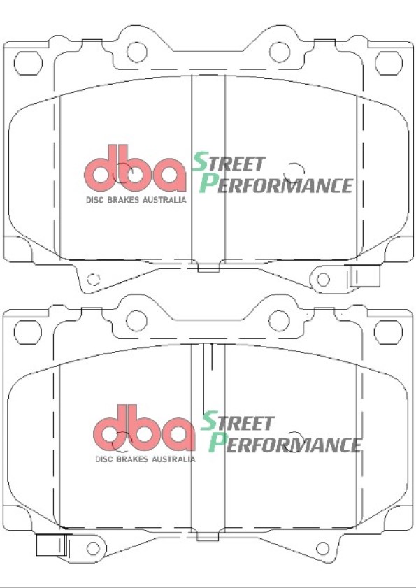 DBA Brake Kit Street Series T2 Slotted & Street Performance Brake Pads (2x DBA788S + DB1365SP) DBA788S-1365SP - Image 3