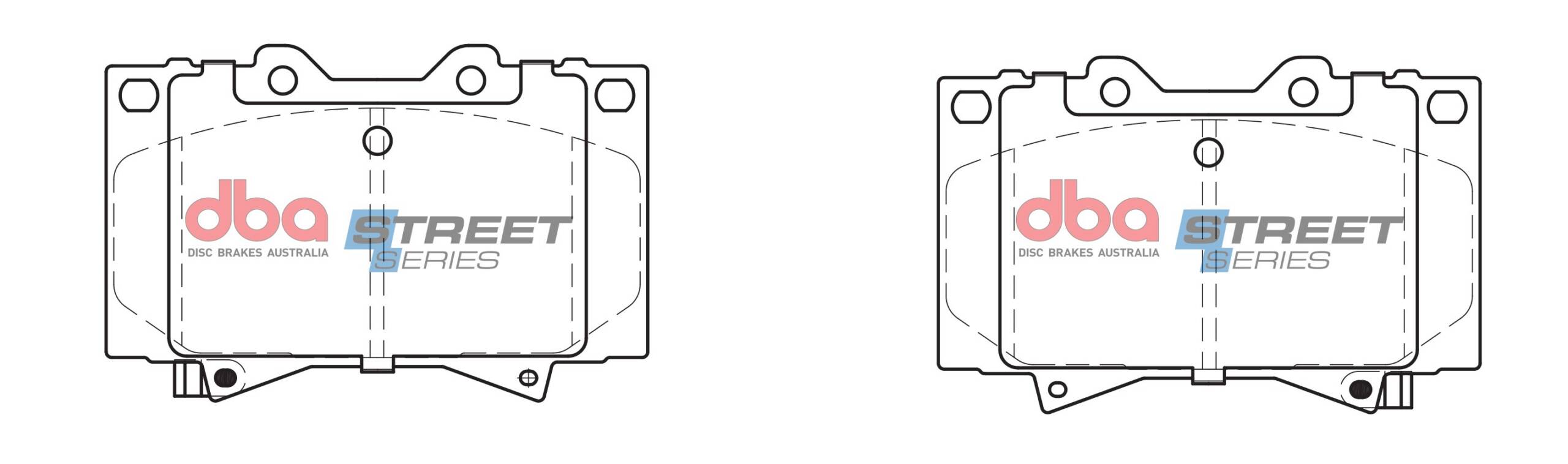 DBA Brake Disc Brake Pads Street Series Semi-metallic DB1365SS - Imagen 2