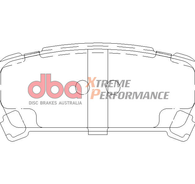 DBA Brake Kit 4000 Series Plain & Xtreme Performance Brake Pads (2x DBA4650 + DB1379XP) DBA4655-10-1379XP