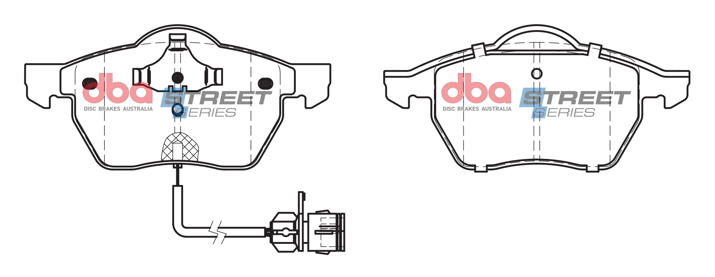 DBA Brake Disc Brake Pads Street Series Ceramic DB1404SS - Imagen 2