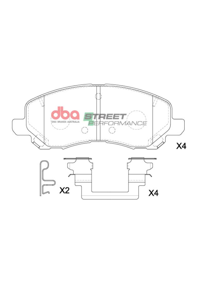 DBA Brake Pads Street Performance DB1441SP - Image 2