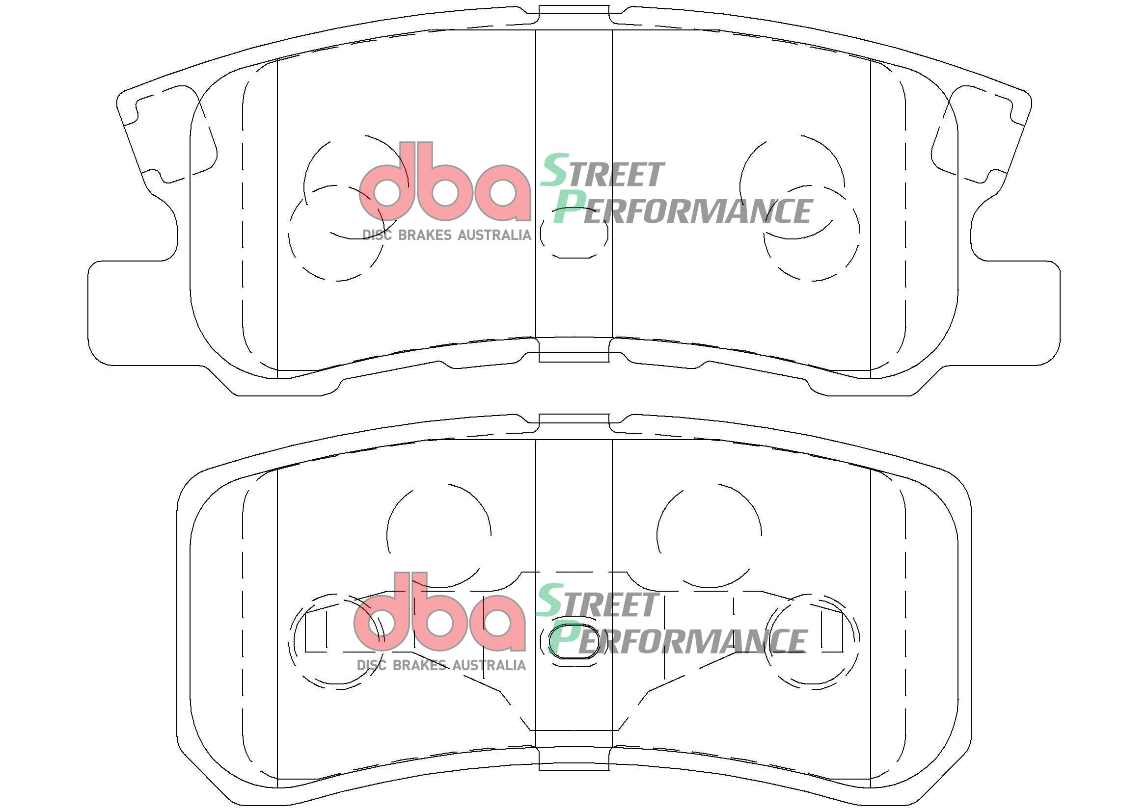 DBA Brake Kit Street Series X-GOLD & Street Performance Brake Pads (2x DBA661X + DB1464SP) DBA661X-1464SP - Image 2