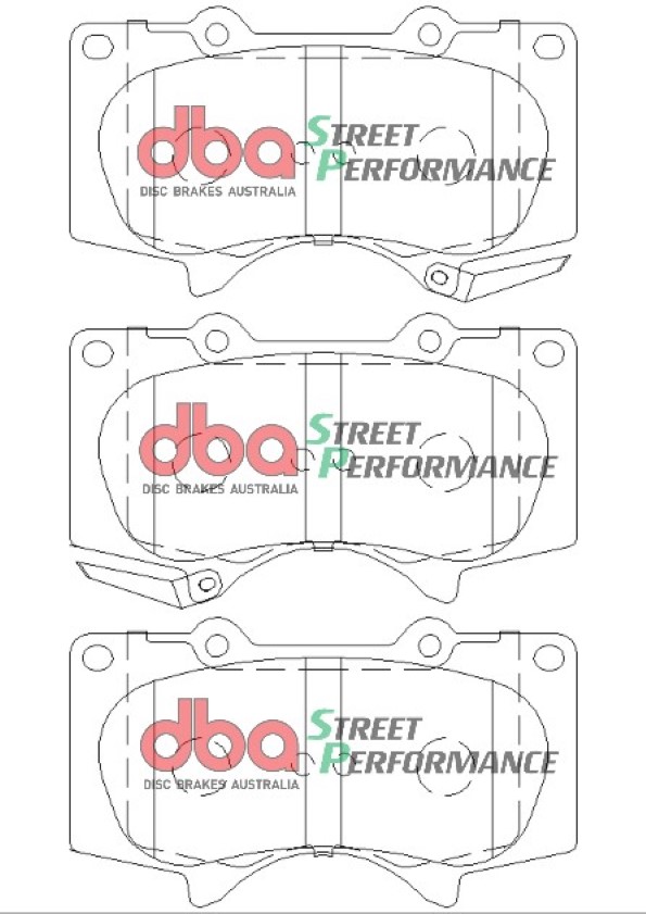 DBA Brake Kit Street Series En-Shield Plain & Street Performance Brake Pads (2x DBA2714E + DB1482SP) DBA2714E-1482SP - Imagen 2