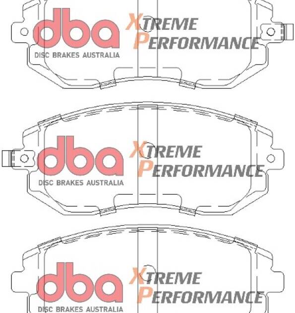 DBA Brake Kit 4000 Series Plain & Xtreme Performance Brake Pads (2x DBA4650 + DB1491XP) DBA4650-1491XP