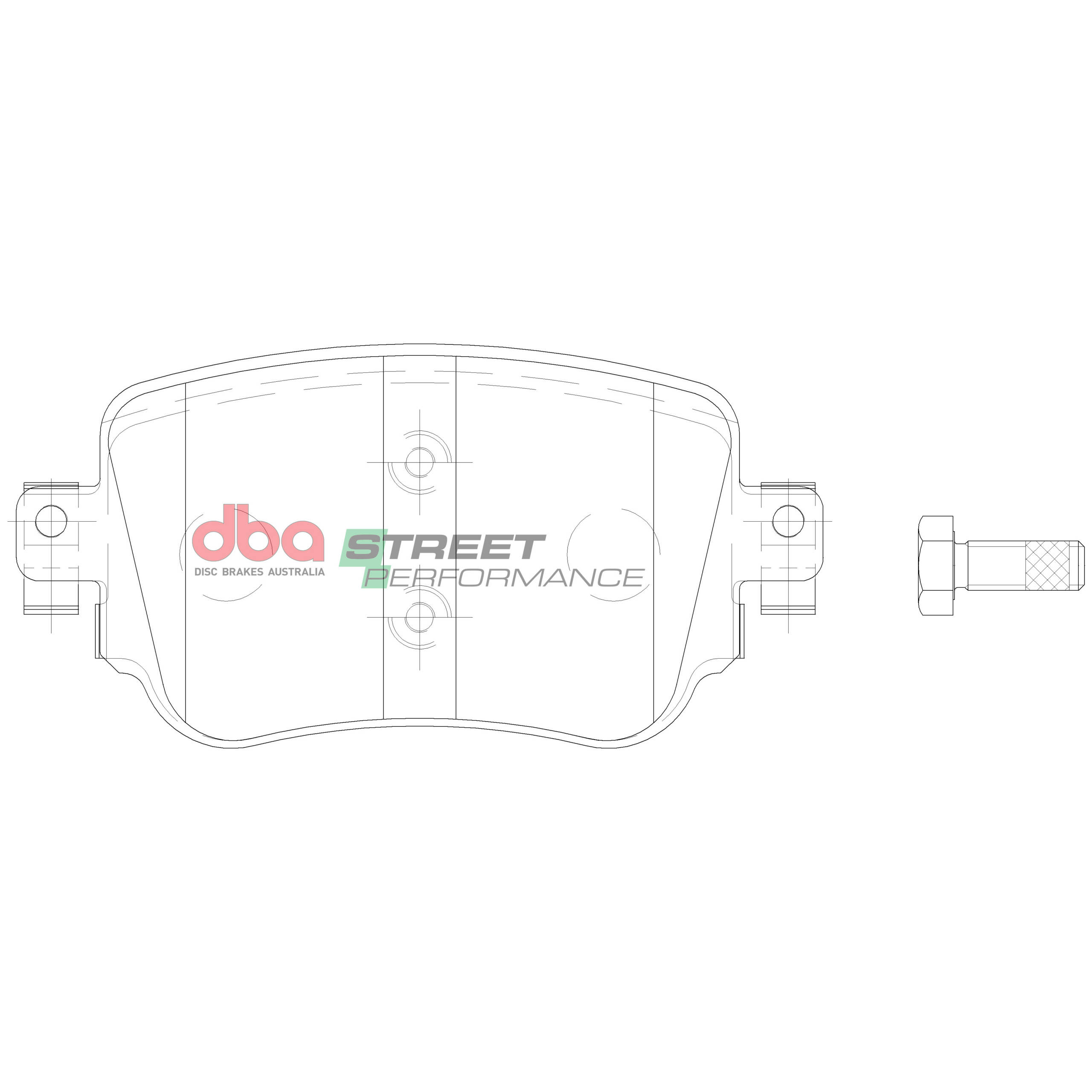 DBA Brake Pads Street Performance DB15009SP - Image 2