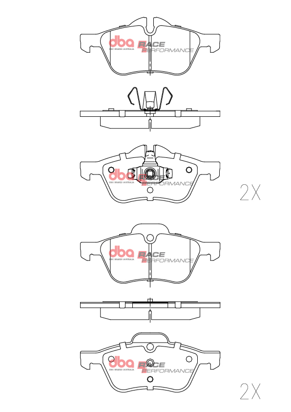 DBA Brake Pads Race Performance DB1500RP - Imagen 2