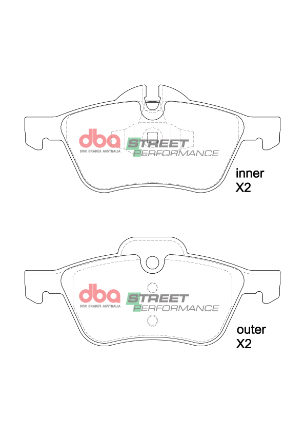 DBA Brake Pads Street Performance DB1500SP - Image 2