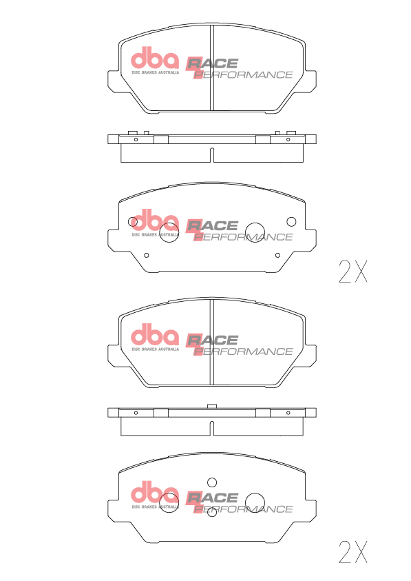 DBA Brake Pads Race Performance DB15012RP - Image 2