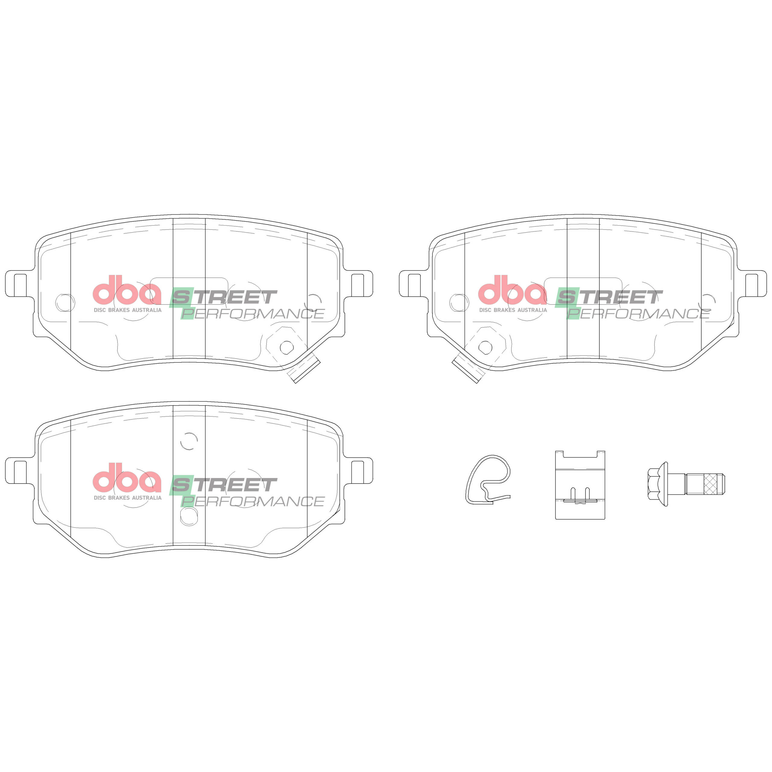 DBA Brake Pads Street Performance DB15015SP - Image 2