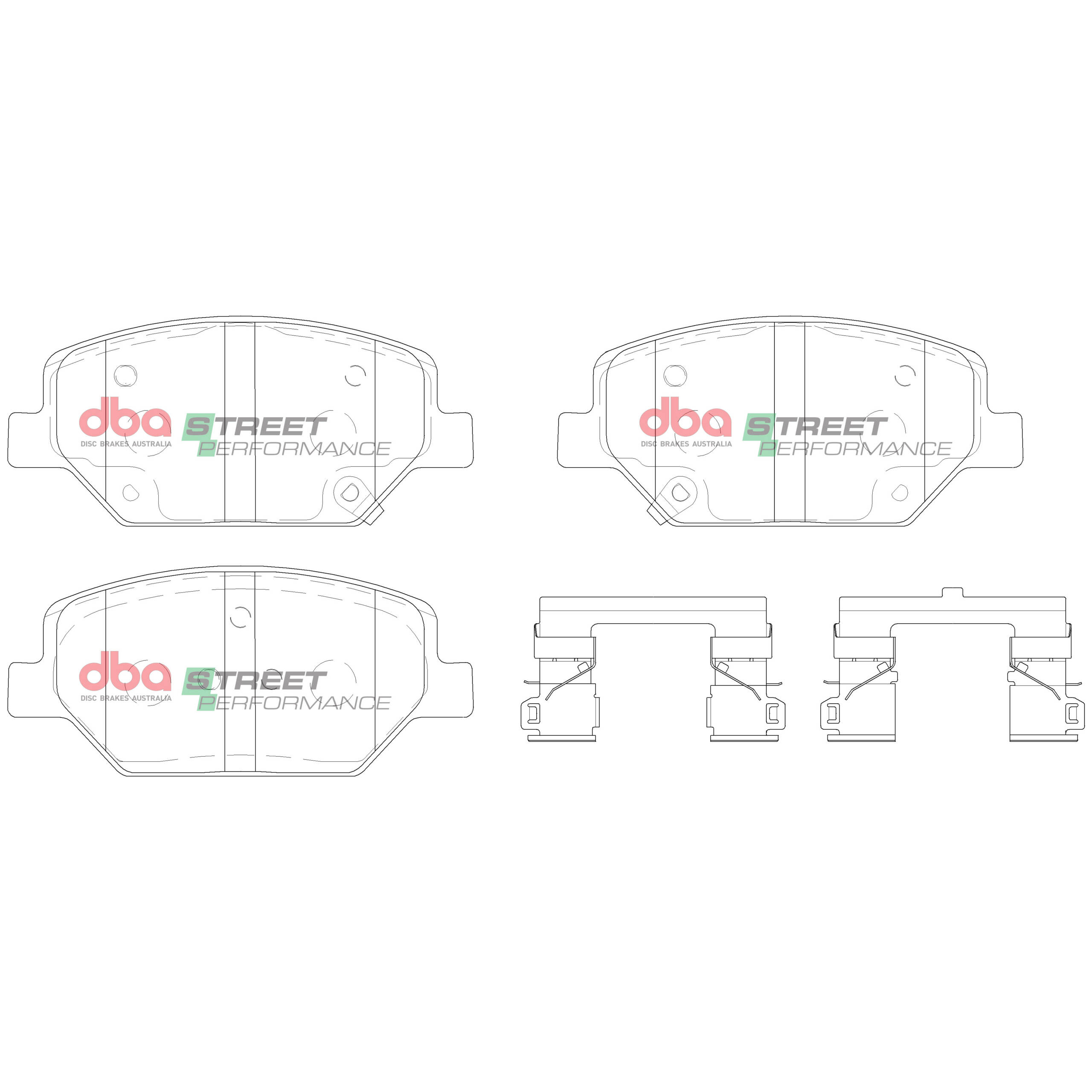 DBA Brake Pads Street Performance DB15017SP - Imagen 2