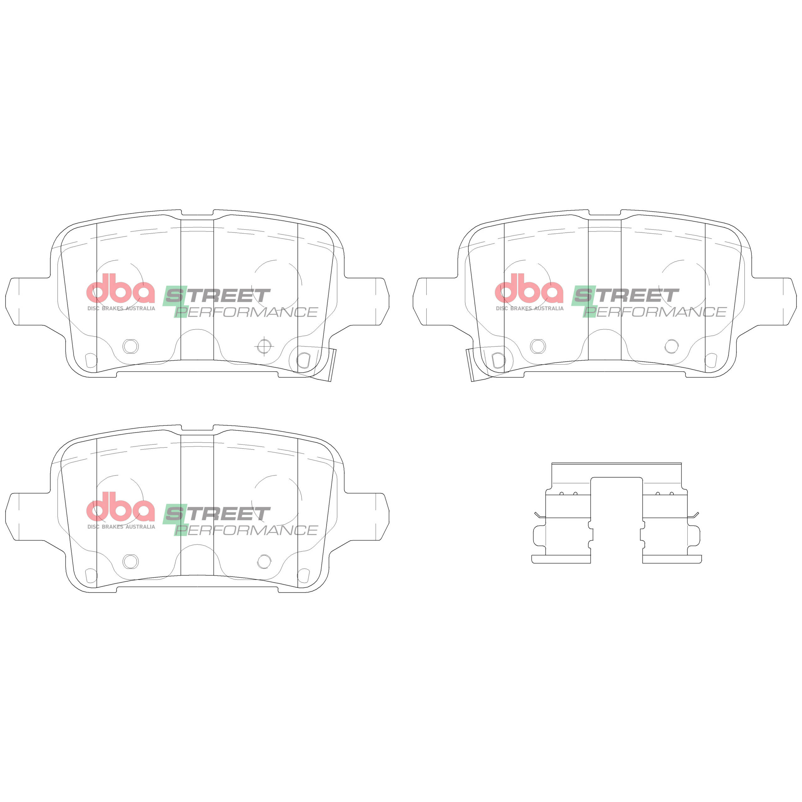 DBA Brake Pads Street Performance DB15018SP - Image 2