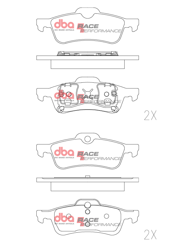 DBA Brake Pads Race Performance DB1501RP - Image 2