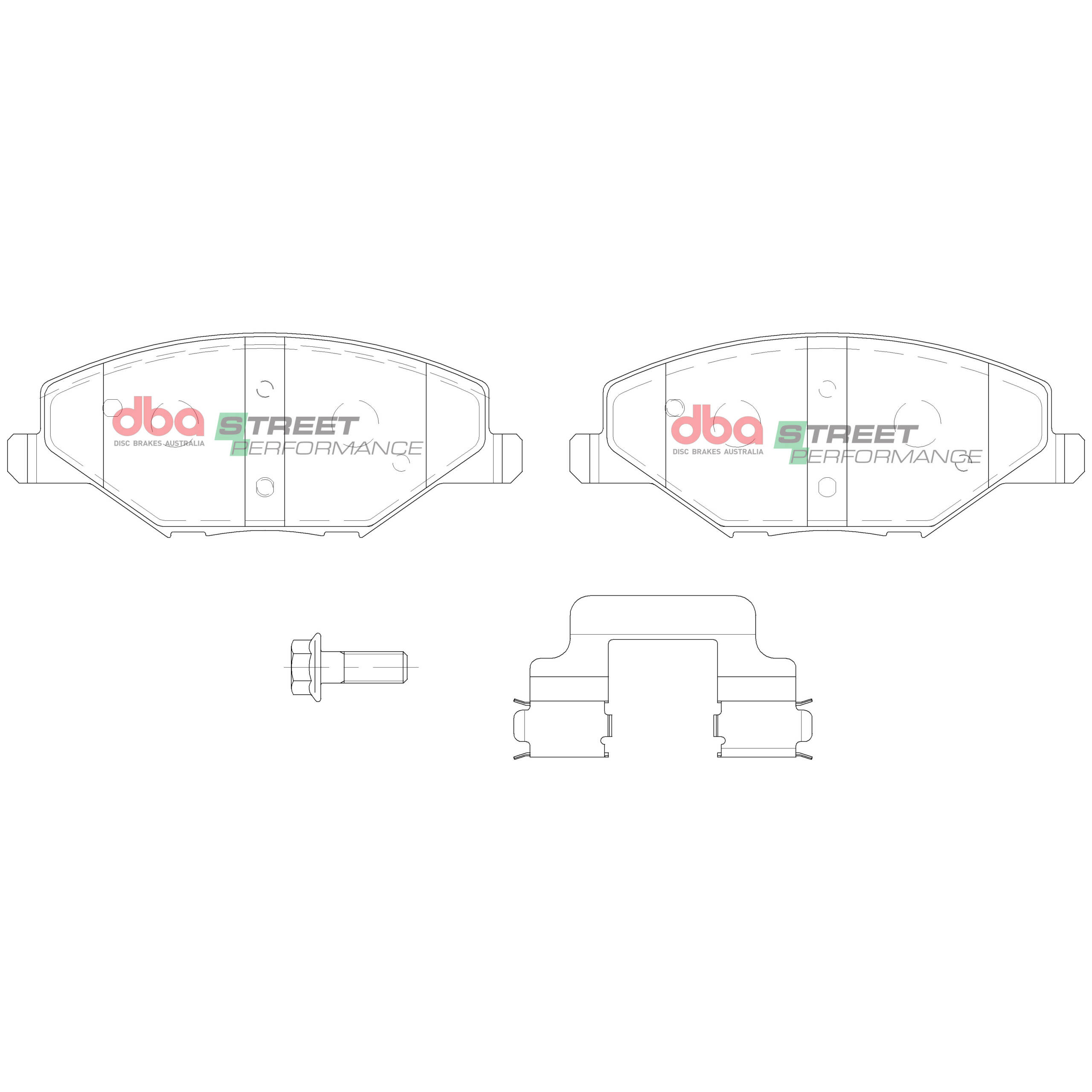 DBA Brake Pads Street Performance DB15024SP - Image 2