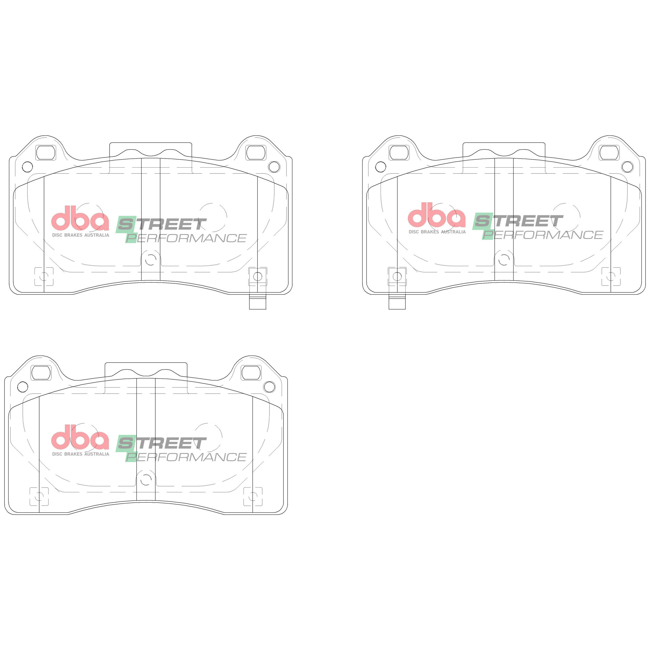 DBA Brake Pads Street Performance DB15025SP - Imagen 2