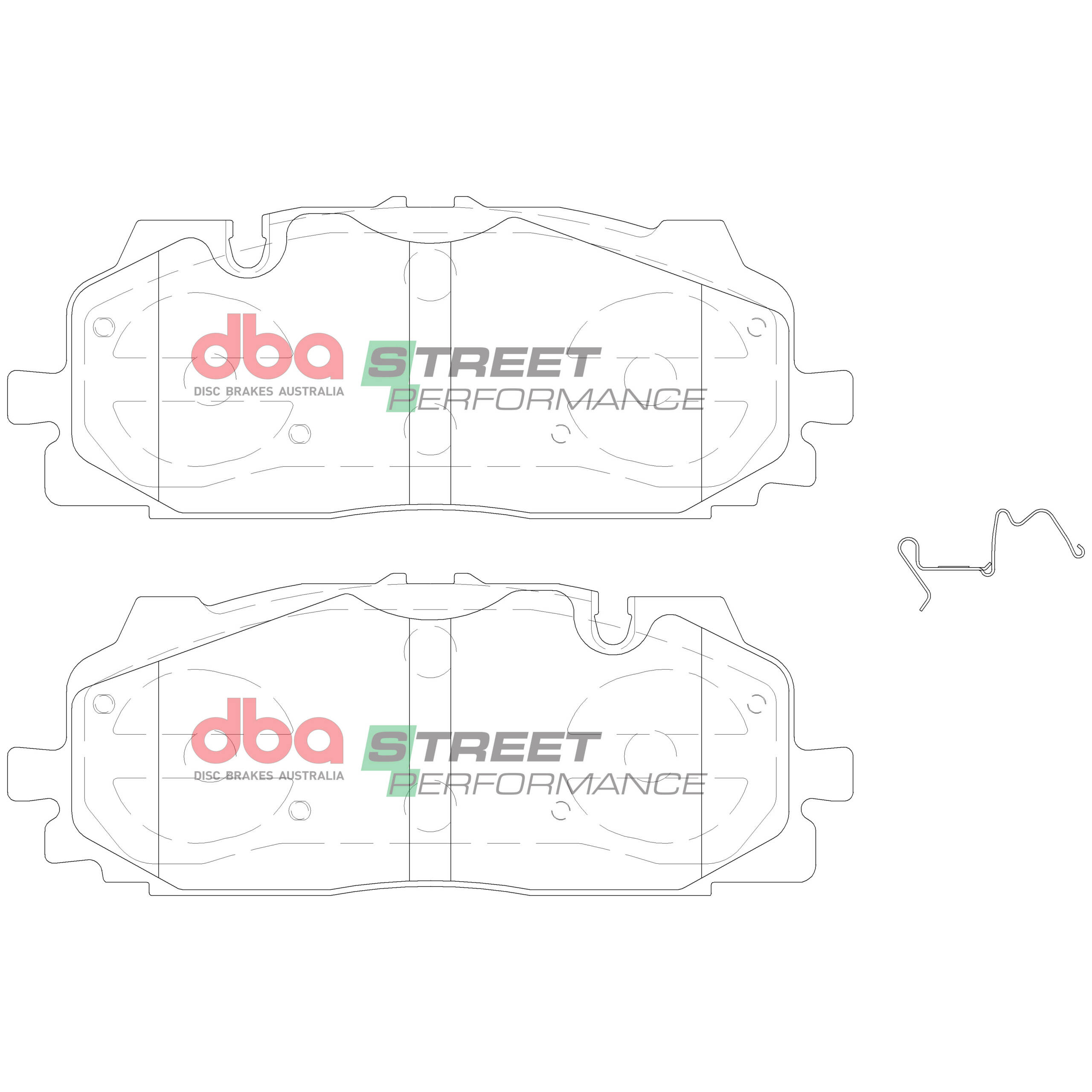 DBA Brake Pads Street Performance DB15030SP - Imagen 2