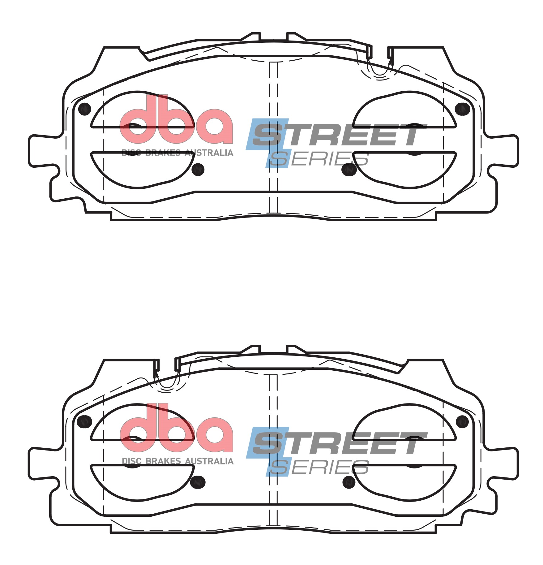 DBA Brake Disc Brake Pads Street Series Ceramic DB15030SS - Imagen 2