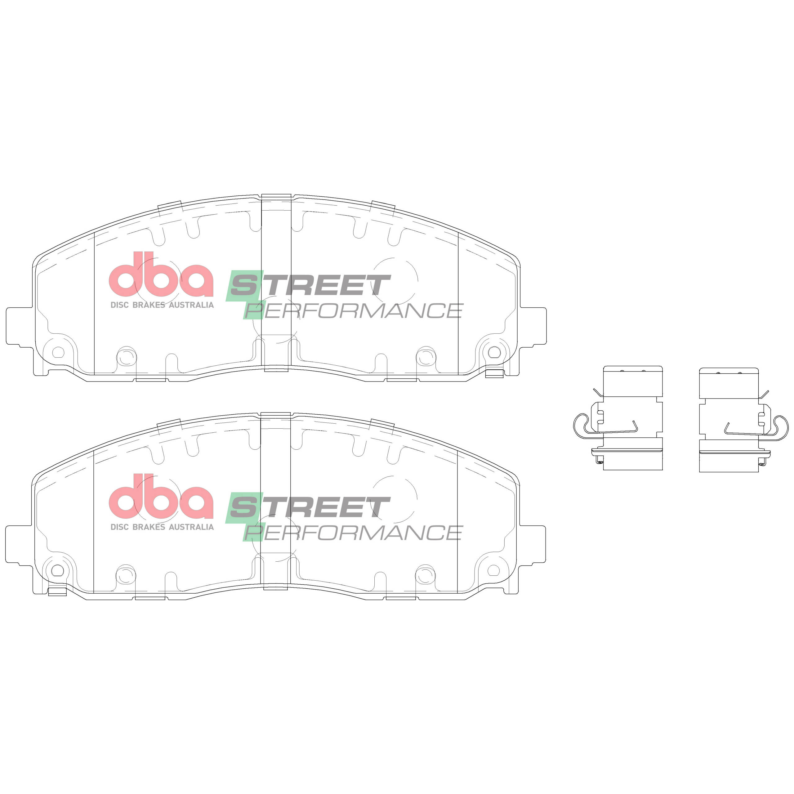 DBA Brake Pads Street Performance DB15038SP - Imagen 2